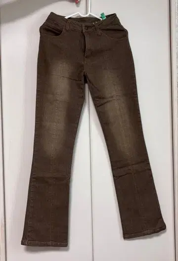 부츠컷 데님 브라운 64