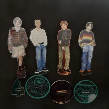 TREASURE ASAHI 아크릴 스탠드 4종 세트 아사히 보물