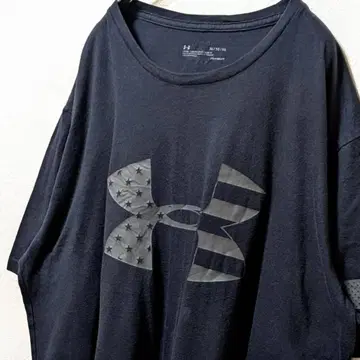 언더아머 빅 로고 T셔츠 블랙 XL 구제 의류