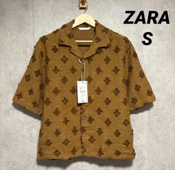 ZARA 자라 텍스처 자카드 셔츠 S