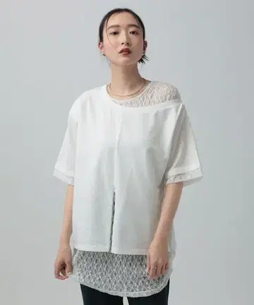 LEPSIM 원숄더 레이어드 튜닉 SS