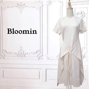 택 포함 [블루밍] 원피스 [F] 화이트 계열 심플 리브 롱 기장