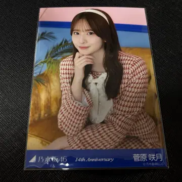 노기자카46 스가와라 사츠키 14th Anniversary 브로마이드 앉은 모습 레어 포즈