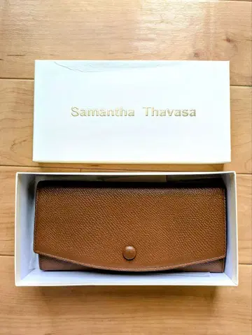 미사용 새상품 Samantha Thavasa 장지갑 브라운 바이컬러