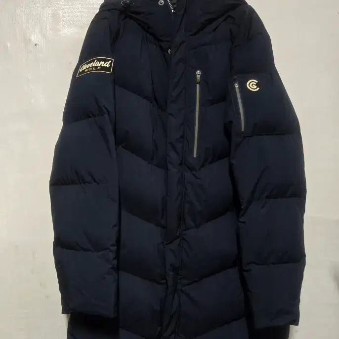 클리브랜드 골프 네이비 롱패딩 100