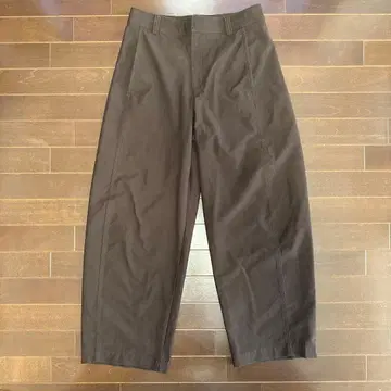 UNIQLO 저지 배럴 레그 팬츠 39 DARK BROWN L
