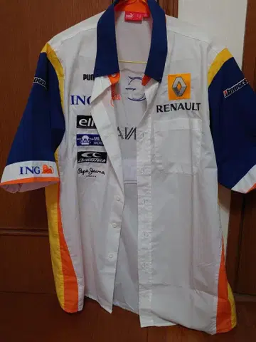 2008 ING 르노 F1 지급품 피트 셔츠 L