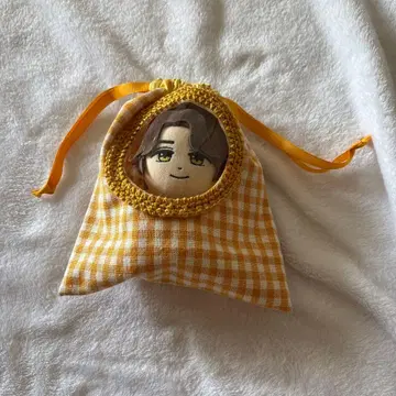 해피누이 킹프리 외출 파우치 옐로우 컬러