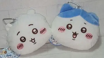 미사용 새상품 치이카와 (먼작귀) 하치와레 봉제 인형 패스 케이스 파우치 2개 세트