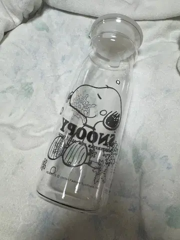 스누피 iwaki 이와키 PYREX 유리 피처 덮개 포함 내열 2