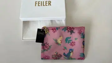 [미사용 새상품] FEILER 페이러 메쉬 파우치 핑크
