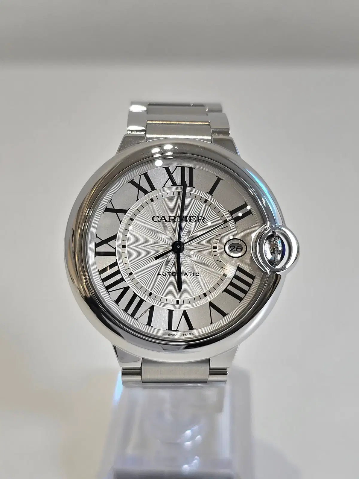 [럭스올] 까르띠에 발롱블루 42mm 오토매틱 스틸 시계 WSBB0049
