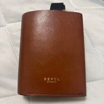 REVEL CRAFTS 이단 접이식 지갑 브라운 가죽