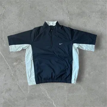 NIKE 골프 하프 지퍼 반팔 자켓 XL 블랙 화이트