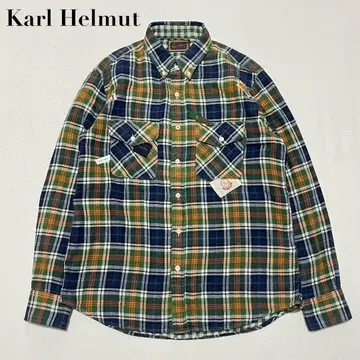 Karl Helmut 칼 헬무트 플란넬 셔츠 체크 무늬 긴팔