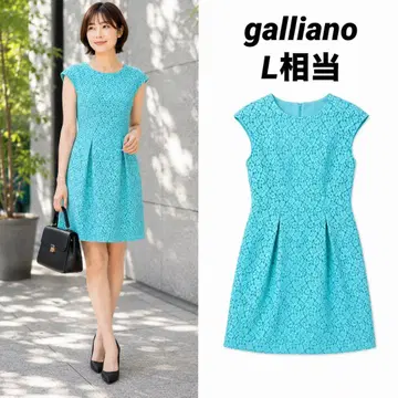 [당일 발송] galliano 꽃무늬 전체 레이스 원피스 플레어 A라인 L상당