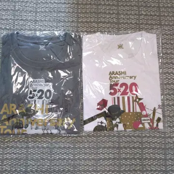 아라시 ARASHI Anniversary Tour 5x20 티셔츠 2장