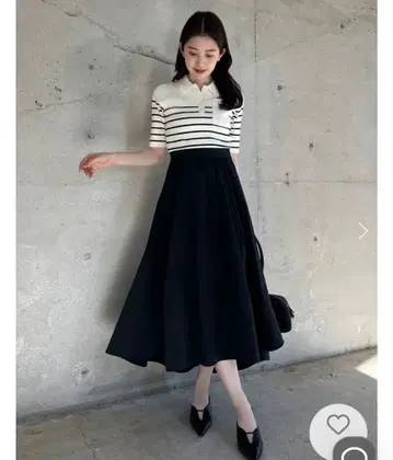 [ 새상품급 ] anuans 폴로 니트 도킹 원피스 S 사이즈