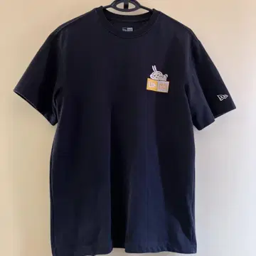 NEW ERA 치이카와 토끼 T셔츠 블랙 S 뉴에라 치이카와