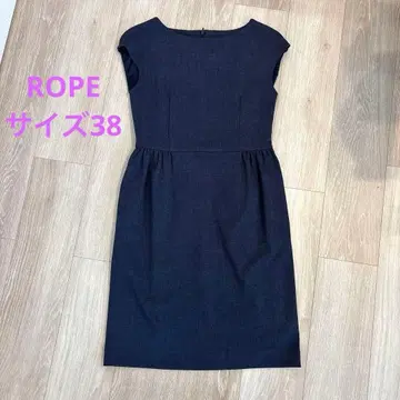 ROPE 원피스 네이비 슬리브리스 사이즈 38