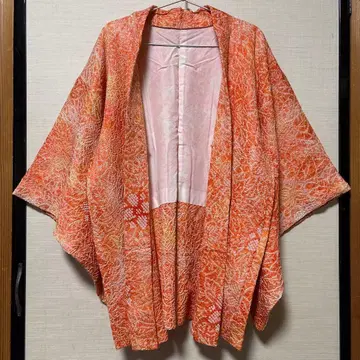 염색 겉옷 주황 복숭아