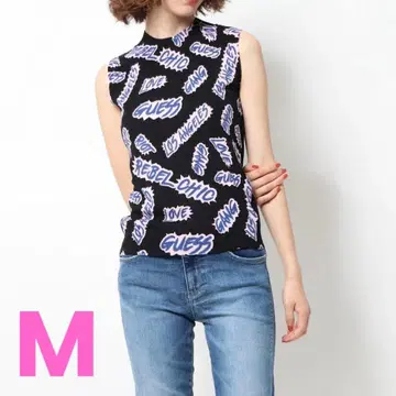새상품 GUESS YVETTE 올오버 프린트 스웨터