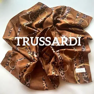 TRUSSARDI 스카프 손수건 실크 면 혼방