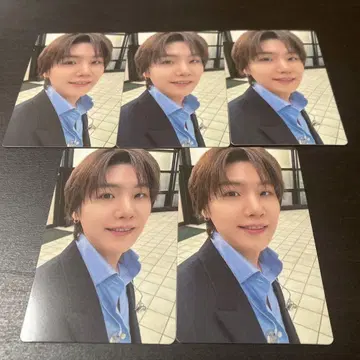 BTS 윤기 ARIRANG 일본 weverse 럭키 드로우 5장 트레이딩 카드