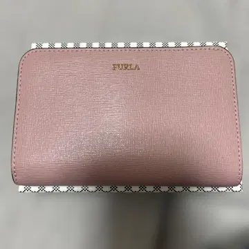 FURLA 이단 접이식 지갑 핑크