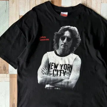 [ USA제 ] 90s John Lennon 프린트 T셔츠 XL Hanes