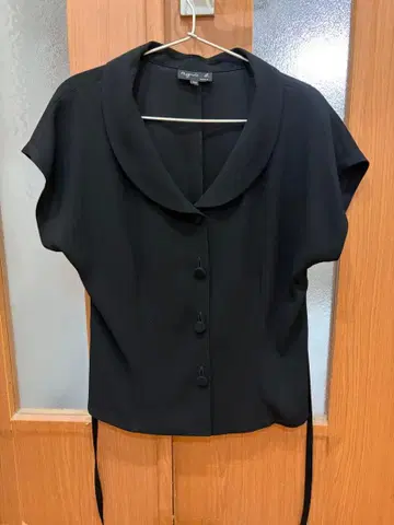 agnes b. PARIS 반팔 블라우스 블랙