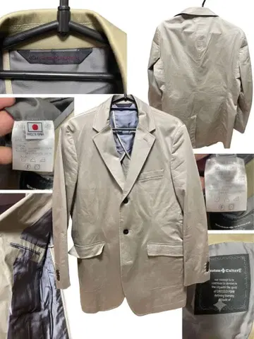 [ 일본제 ] Custom Culture 테일러드 자켓 베이지 사이즈 2