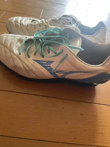 MIZUNO 축구 스파이크 화이트 블루 24.5cm