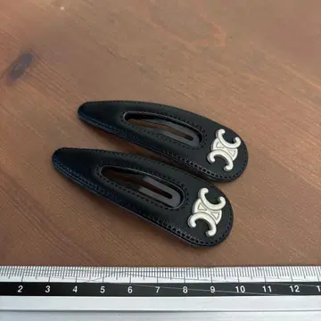 헤어 클립 2개 세트 블랙