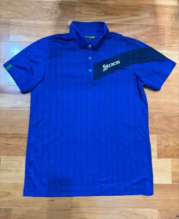 SRIXON by DESCENTE 골프 셔츠 블루 L 새상품급