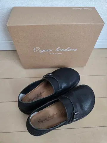 Organic handloom 가죽 로퍼