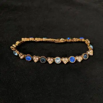 스와로브스키 SWAROVSKI 크리스탈 팔찌 하트 브레스 레트 GP c2
