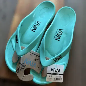 VIVA! 비바 아일랜드 비치 샌들 터콰이즈 28cm 일본제 정가 3,520