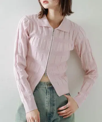 마죠리카 플리츠 컴팩트 가디건