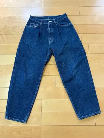BEAMS 남성용 데님 팬츠 인디고 블루 S 사이즈