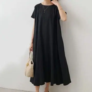 택 포함 새상품 비어즐리 린넨레이온 텐트 원피스 사이즈 0