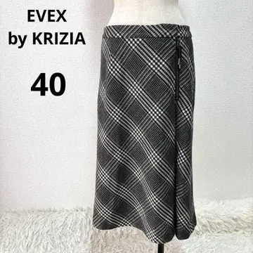 EVEX by KRIZIA 체크 무늬 스커트 40