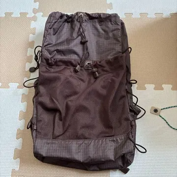 무인양품 립스탑 럭색 다크 브라운