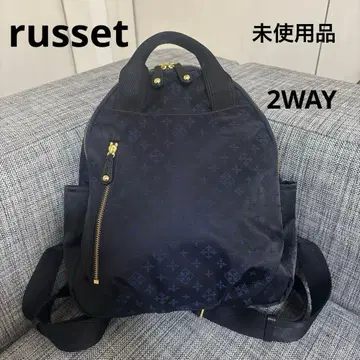 [미사용 새상품] 러셋 2way 백팩 모노그램 네이비