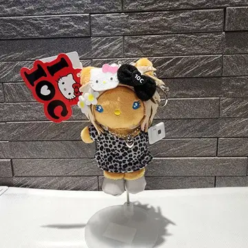 레오파드 무늬 레오파드 키티 갸루 키체인 참 헤이세이 갸루 일광화상 키티