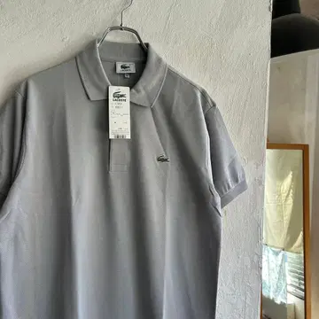 새상품 LACOSTE L1212 피케 셔츠 라이트 그레이 라코스테