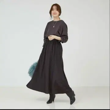 [ 어른의 일만 원피스 ] 컷 콤비 드로스트 원피스