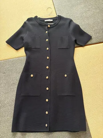 ZARA 니트 원피스 네이비 M 사이즈