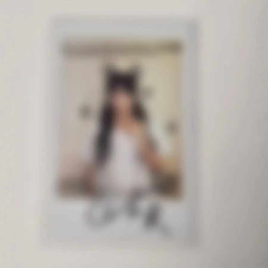 QWER 시요밍 시연 싸인 폴라로이드 싸폴 팬싸 폴라