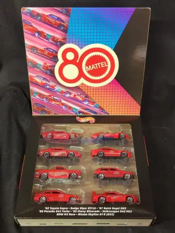 MATTEL HOTWHEELS 마텔 80주년 8팩 JGK09